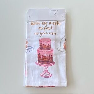 Living Essentials Kitchen Hand Towels, Set of Two Cotton Kitchen Hand Towels